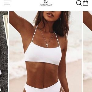 Brand new: never worn white bikini size small